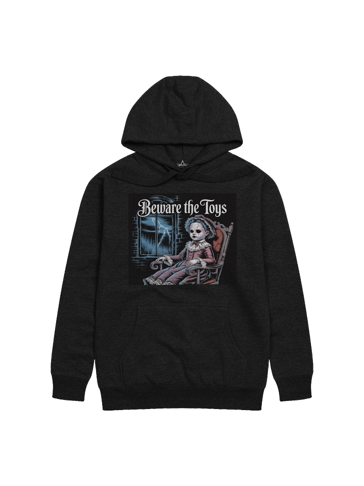 Midnight Veil Designs Gothic 'Beware the Toys' Unisex Premium Hoodie - Black & More Colours product image (1)