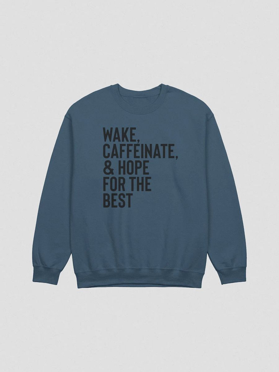 Wake & Caffeinate Pullover (Black) product image (6)