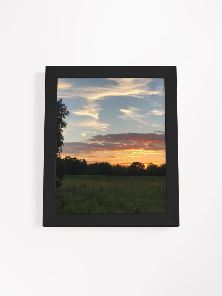 Sunset in the Field High Quality Matte Poster product image (1)