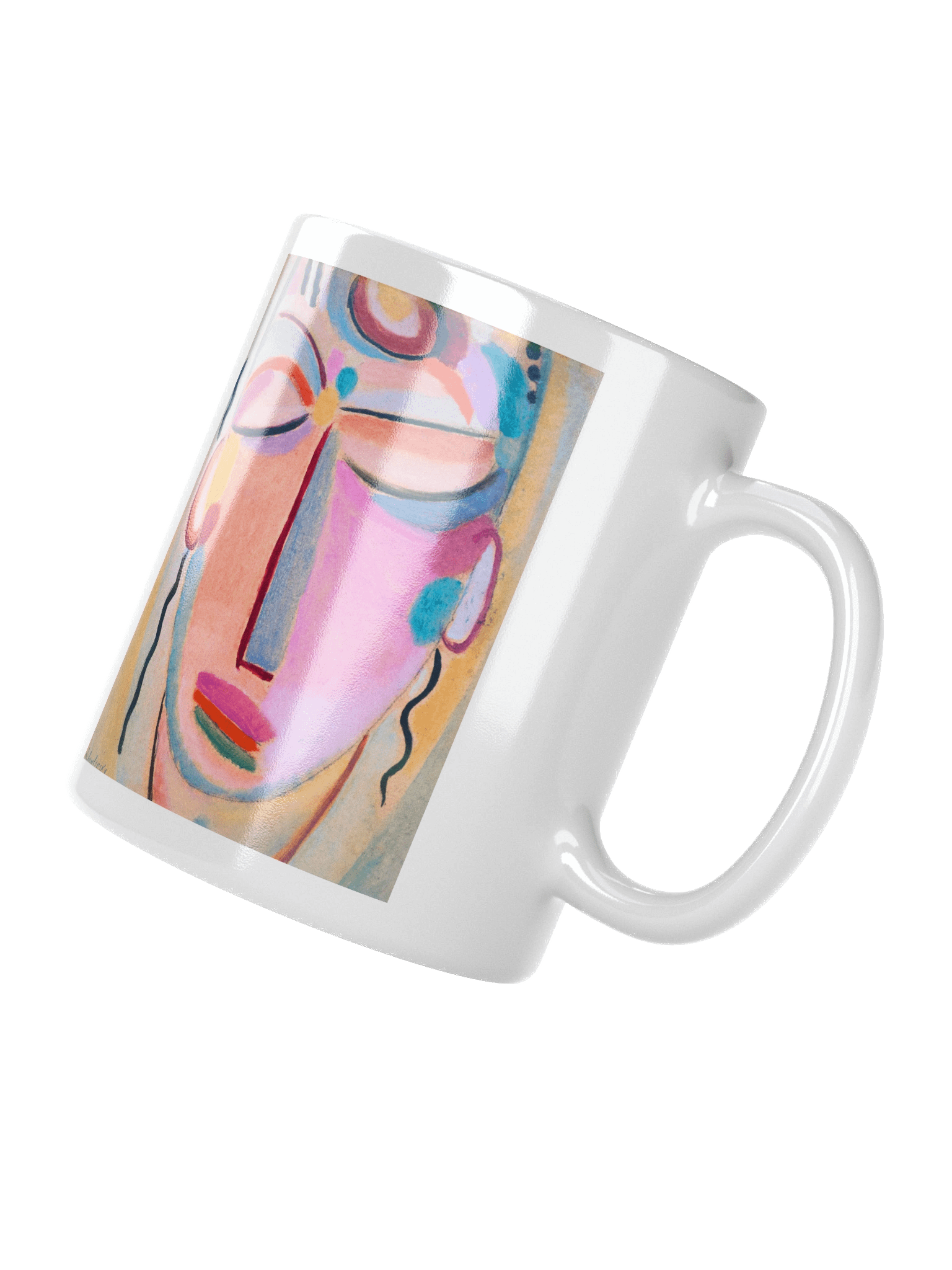 Abstract Modern Expressionist Portrait Coffee Mug product image (3)