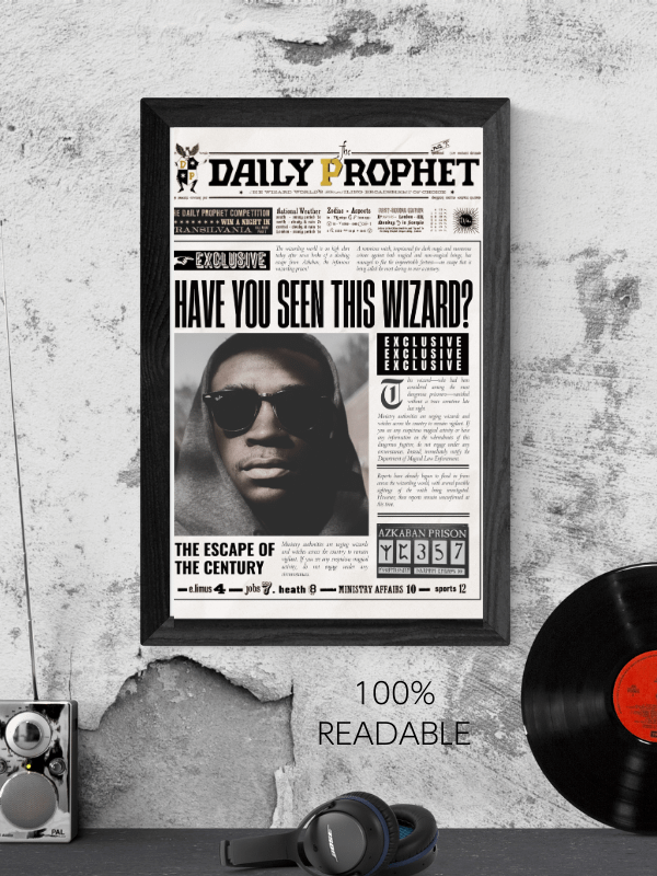 Daily Prophet Have You Seen This Witch? Newspaper Harry Potter Editable Template I 100% Customizable product image (3)