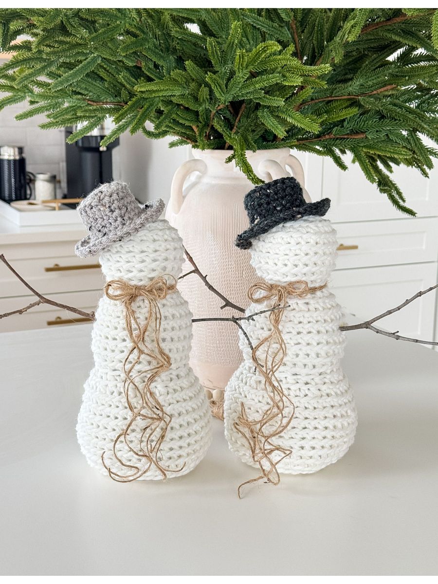Rustic Farmhouse Snowman Crochet Pattern product image (7)