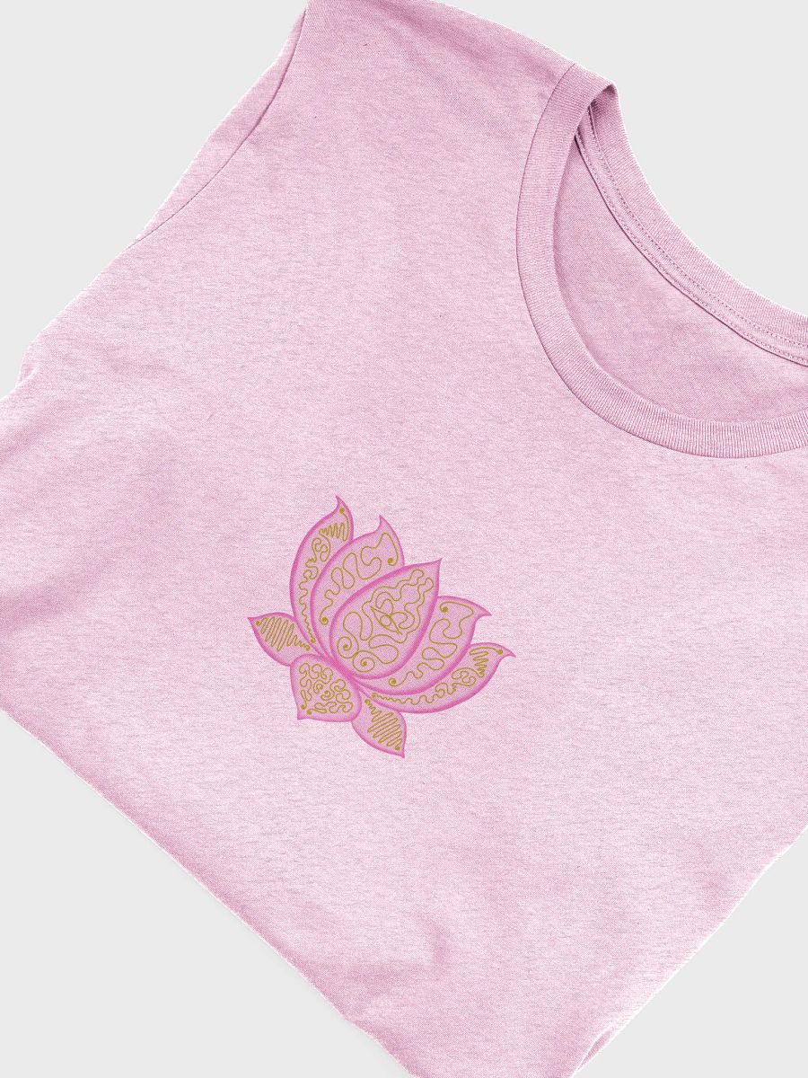Mystic Lotus Gold-Printed T-Shirt product image (5)