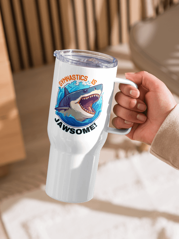 Gymnasticis is JAWSOME! Stainless Steel Travel Mug product image (2)
