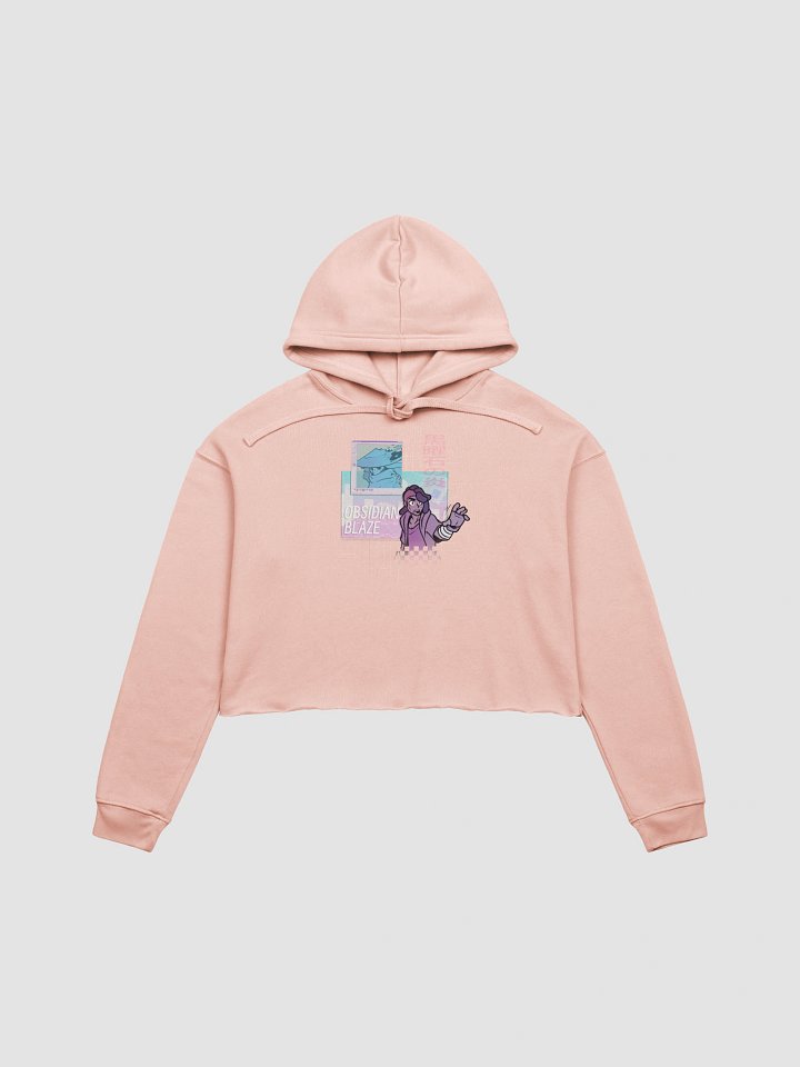 Obsidian Blaze Vapour Crop Hoodie product image (2)