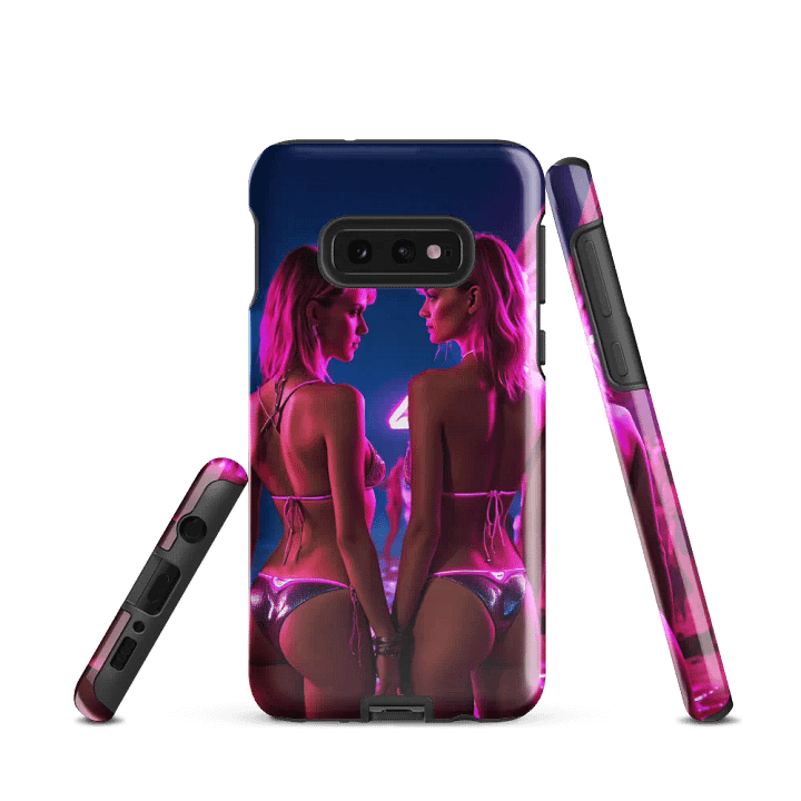 Neon Twin Glam Samsung Tough Case - Double Bold Beauty Design product image (2)
