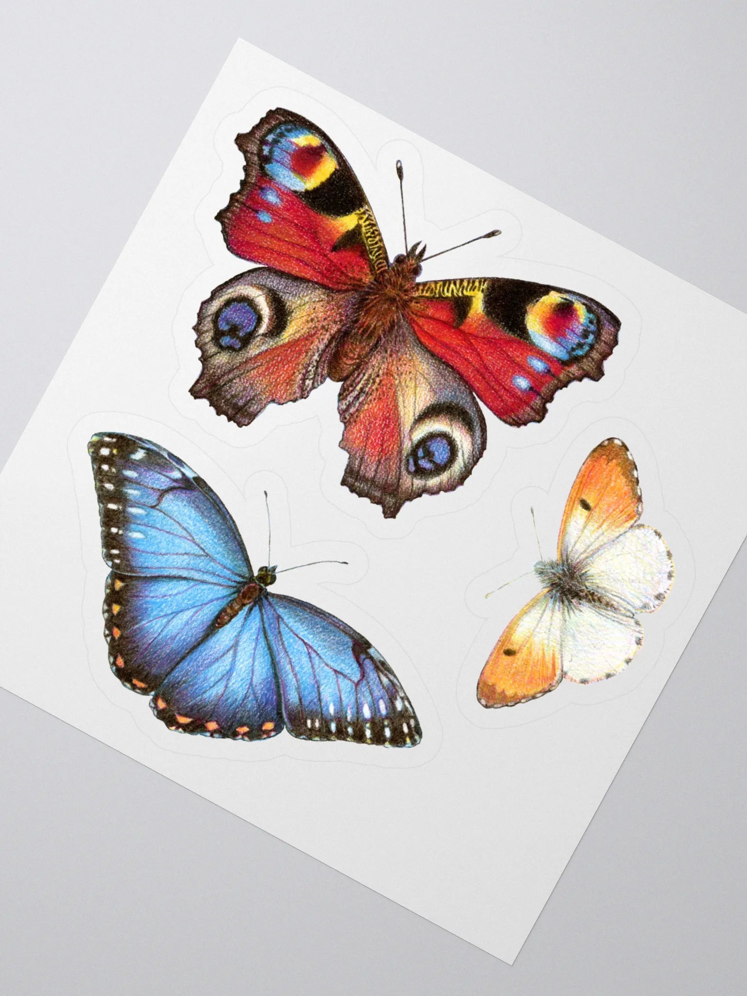Cottage field butterflies stickers product image (2)