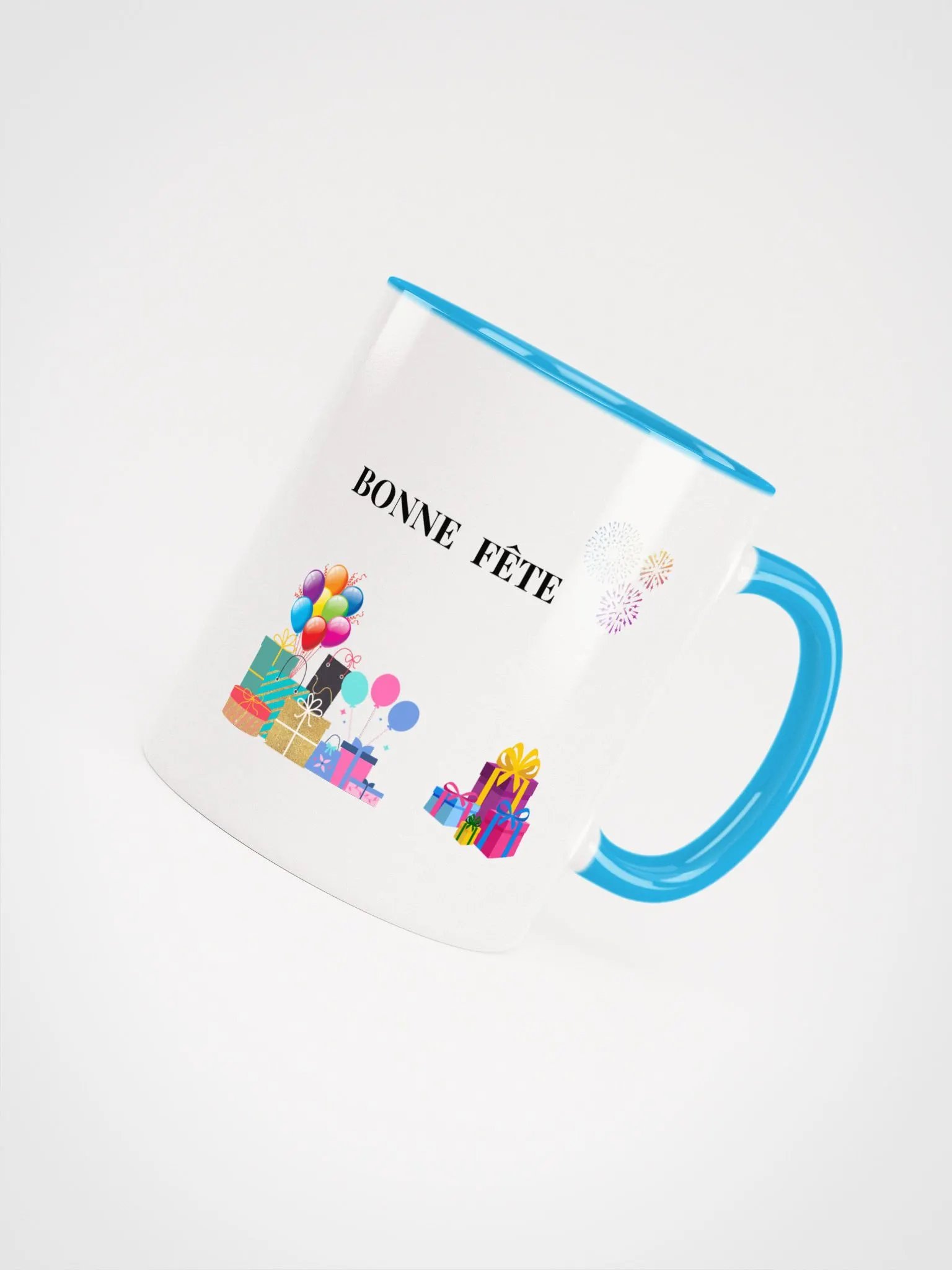 Festive Surprise Ceramic Mug Bonne Fête - Happy Birthday product image (4)