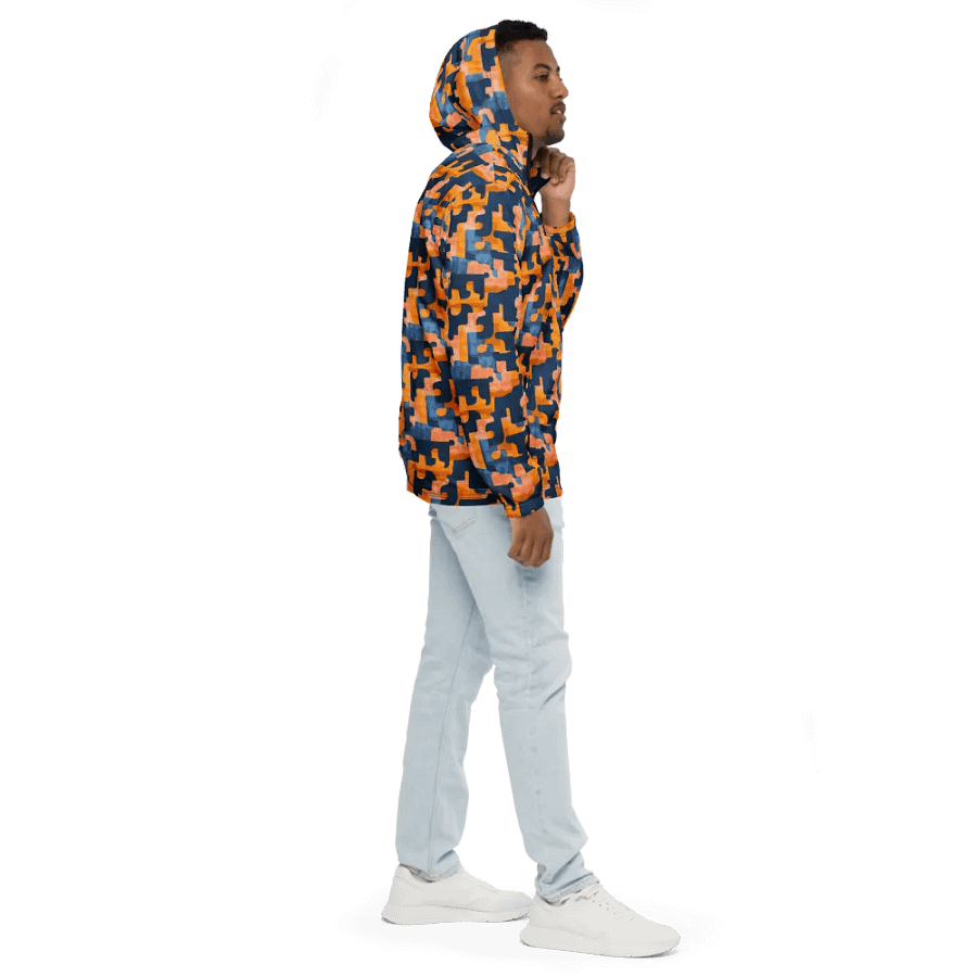 Flowing Shapes | Unisex Windbreaker product image (4)