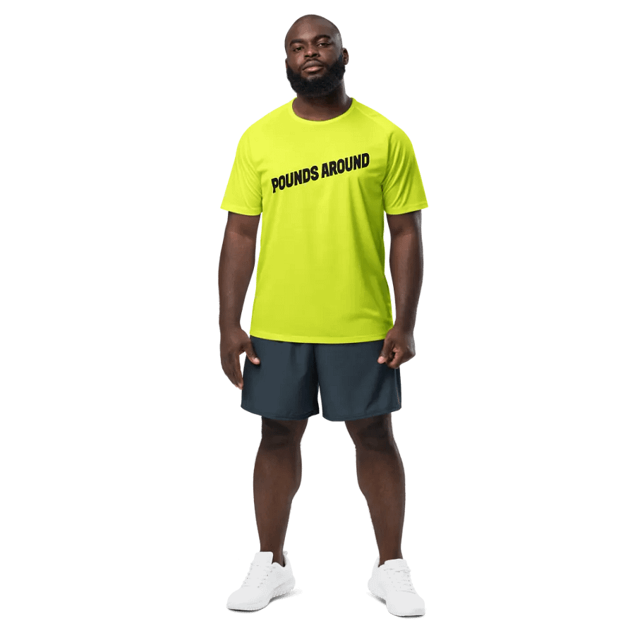 POUNDS AROUND YELLOW AND BLACK SPORTS SHIRT product image (4)