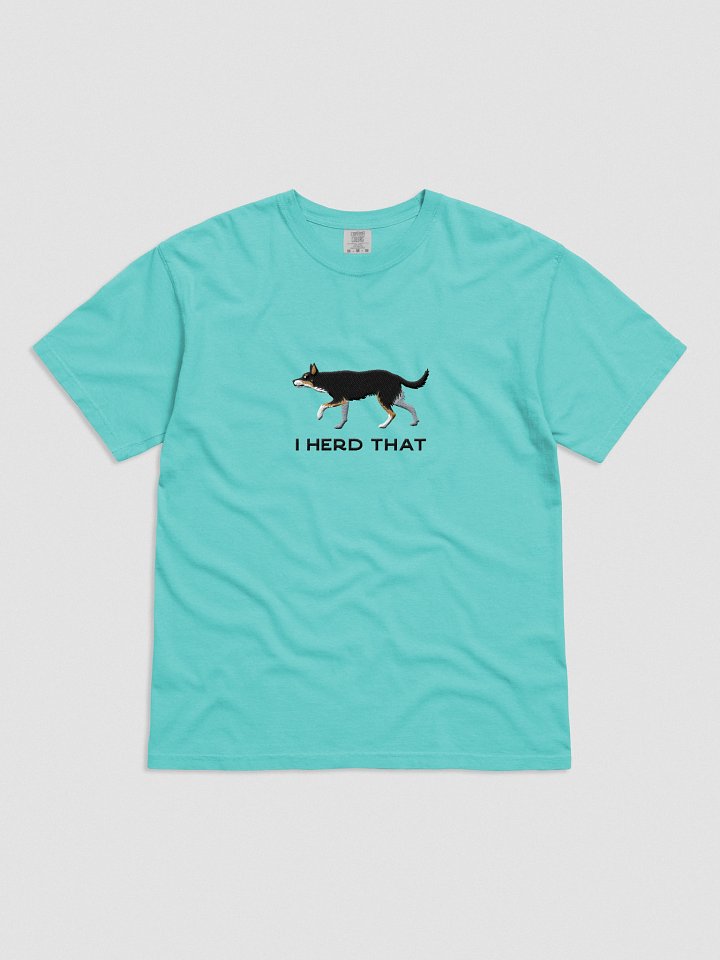 I Herd That T-Shirt(Embroidered) of an Australian Kelpie(Black Tricolor) product image (31)