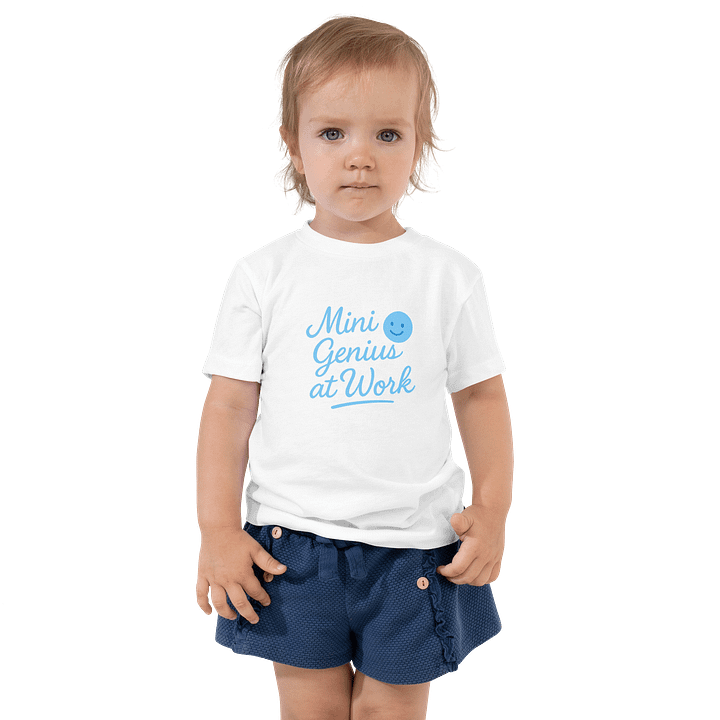 Mini Genius at Work Toddler T-Shirt product image (3)