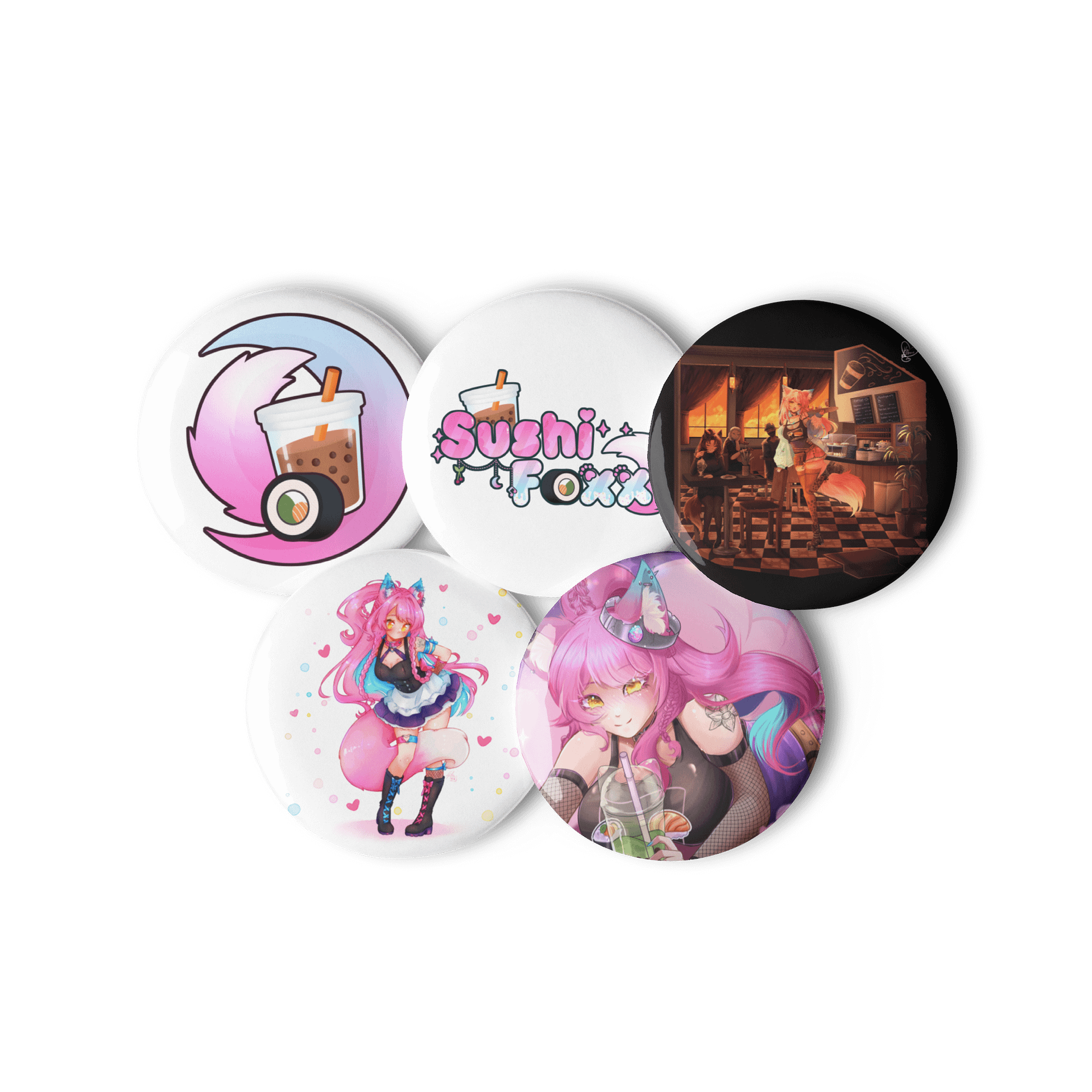 Sushi Foxx Original Pin Set product image (3)