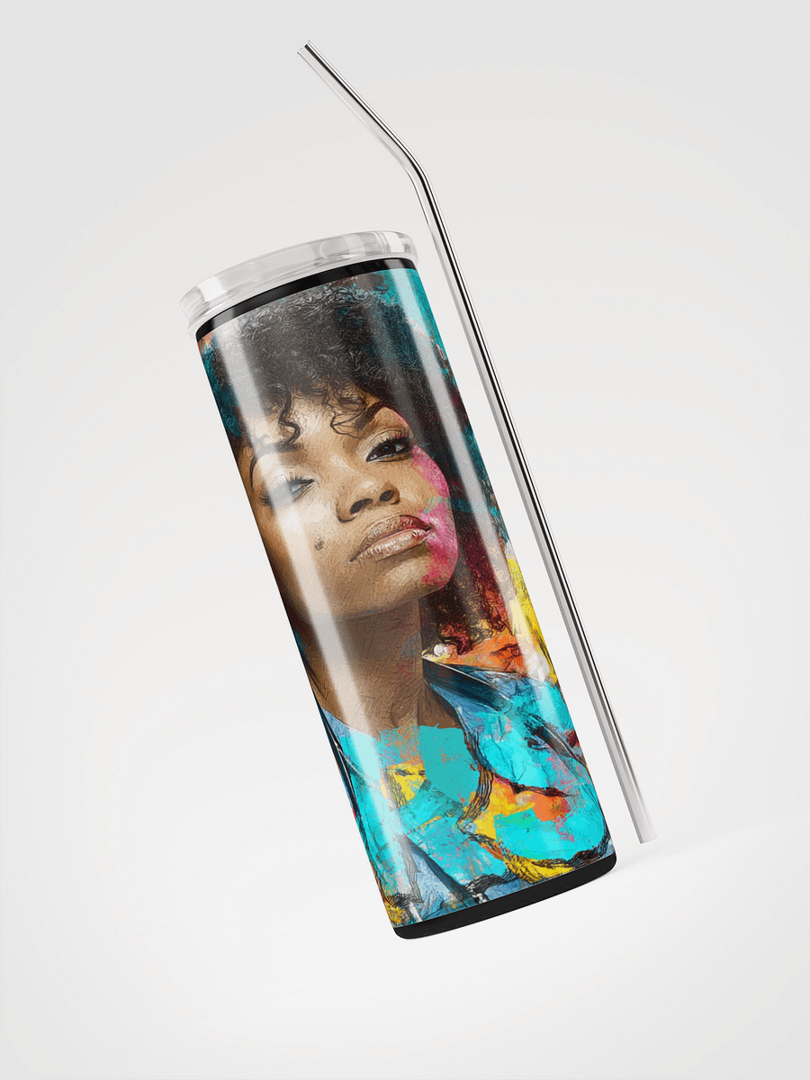 Vibrant Nurse Portrait Stainless Steel Tumbler product image (3)