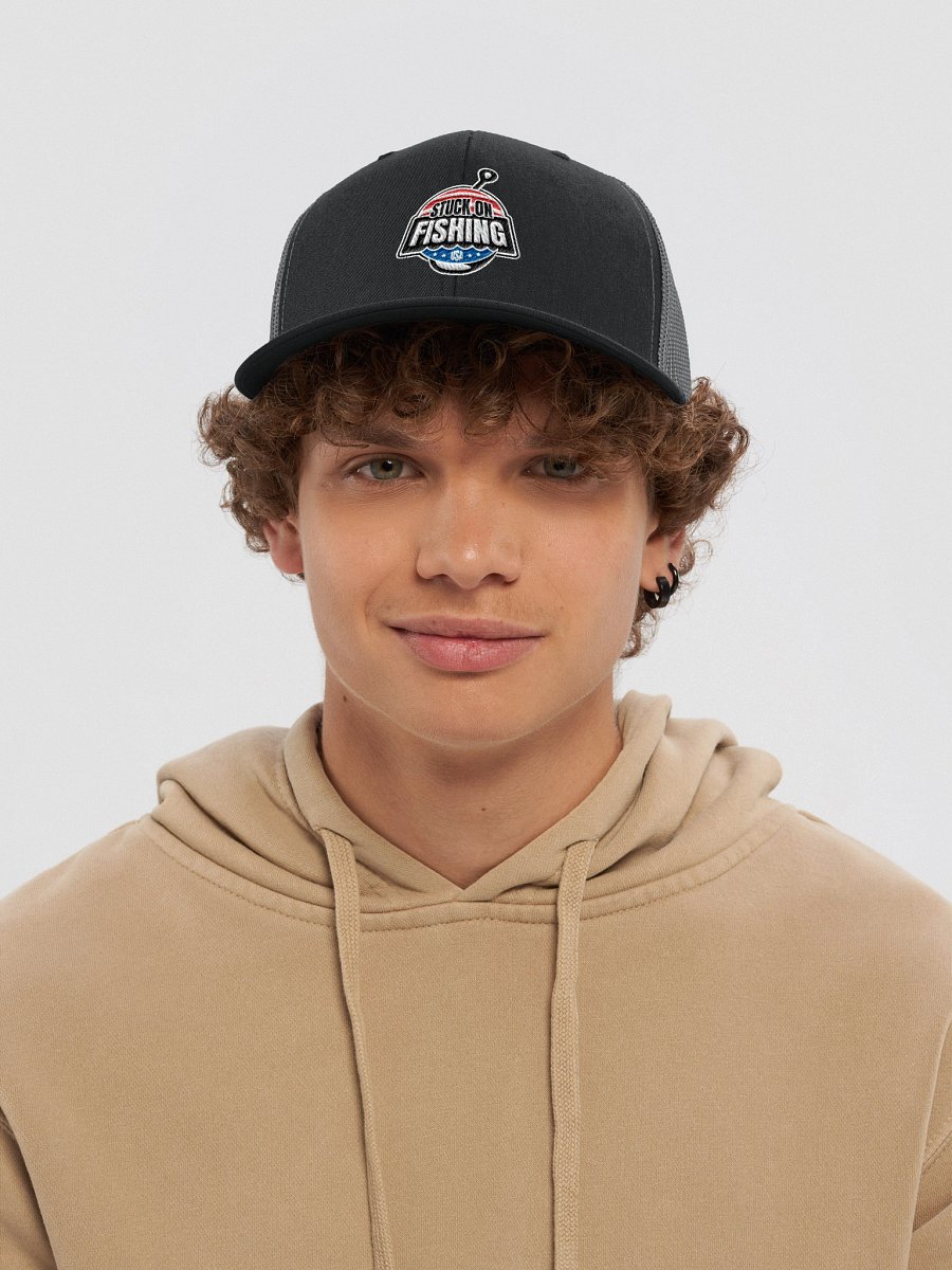 Stuck on Fishing Premium Trucker Hat product image (6)
