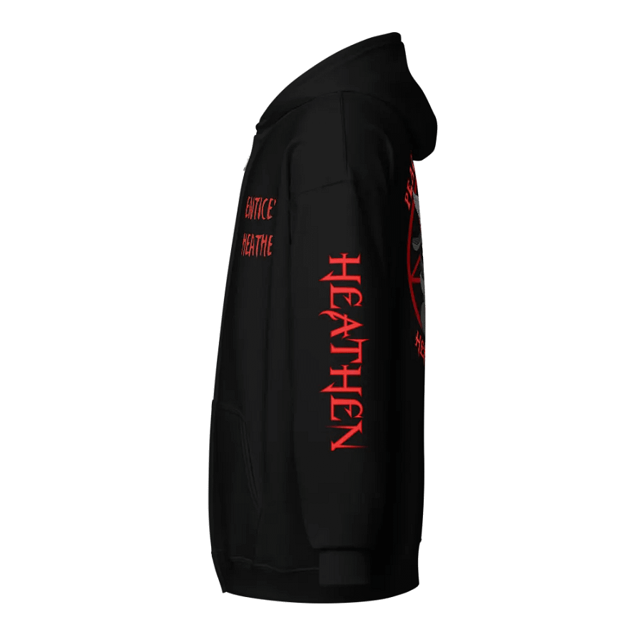 Heathen Zip Up Hoodie - Red product image (16)