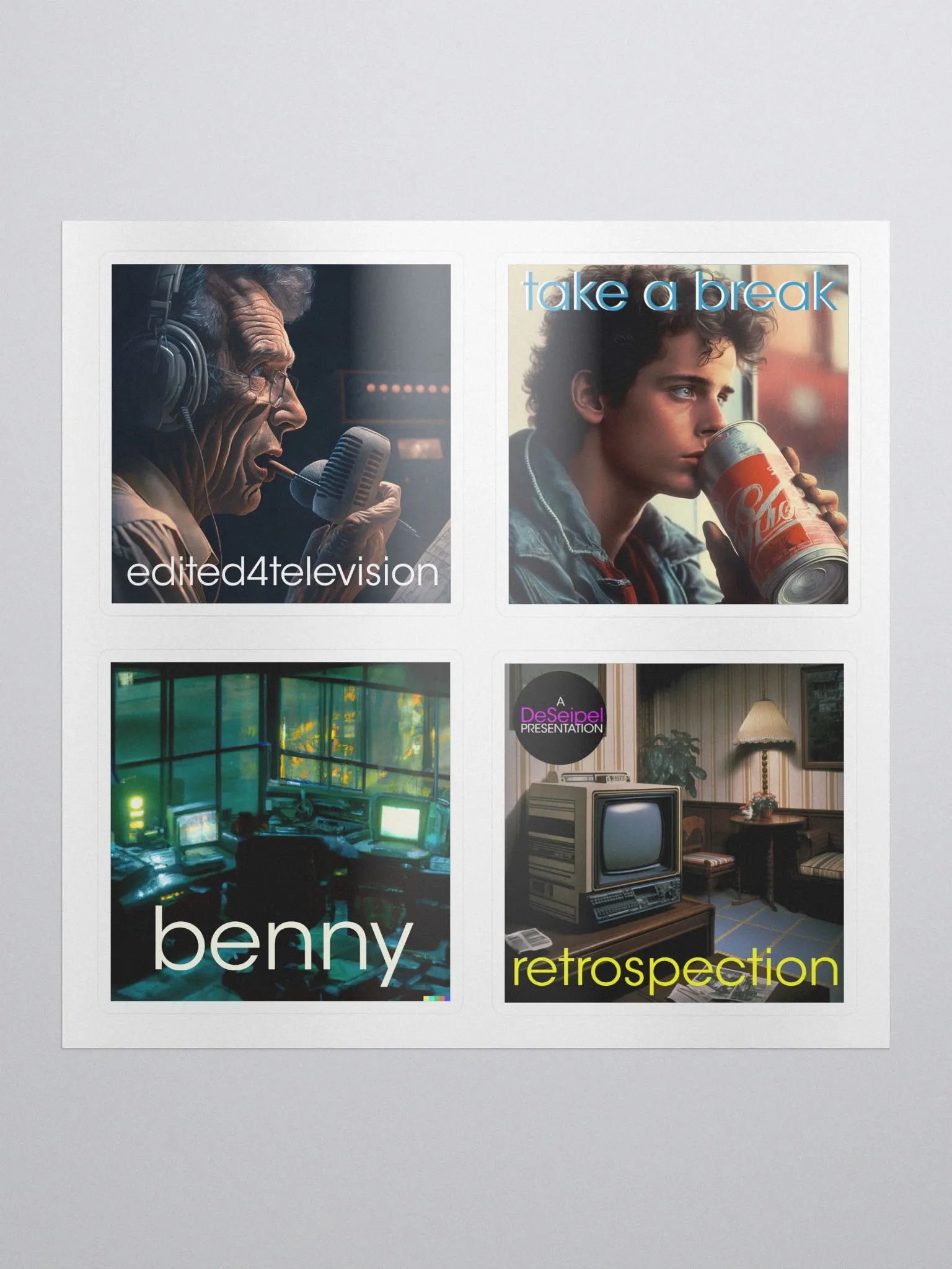 Retrospection sticker sheet product image (1)