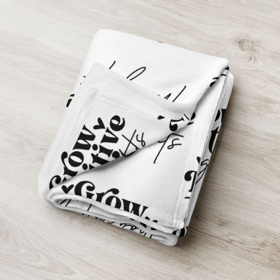 Grow Positive Thoughts Blanket product image (6)