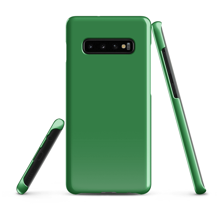 Leaf Green Solid Color Samsung® Glossy Snap Case product image (3)