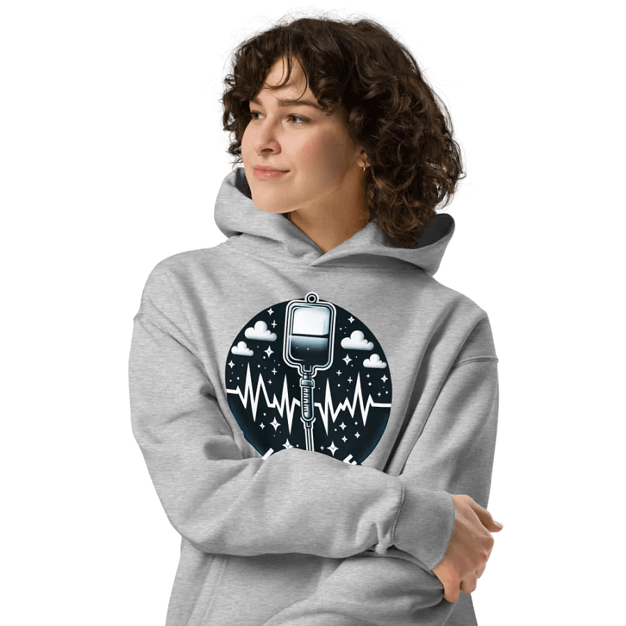 Lifeline EKG Oversized Hoodie product image (24)