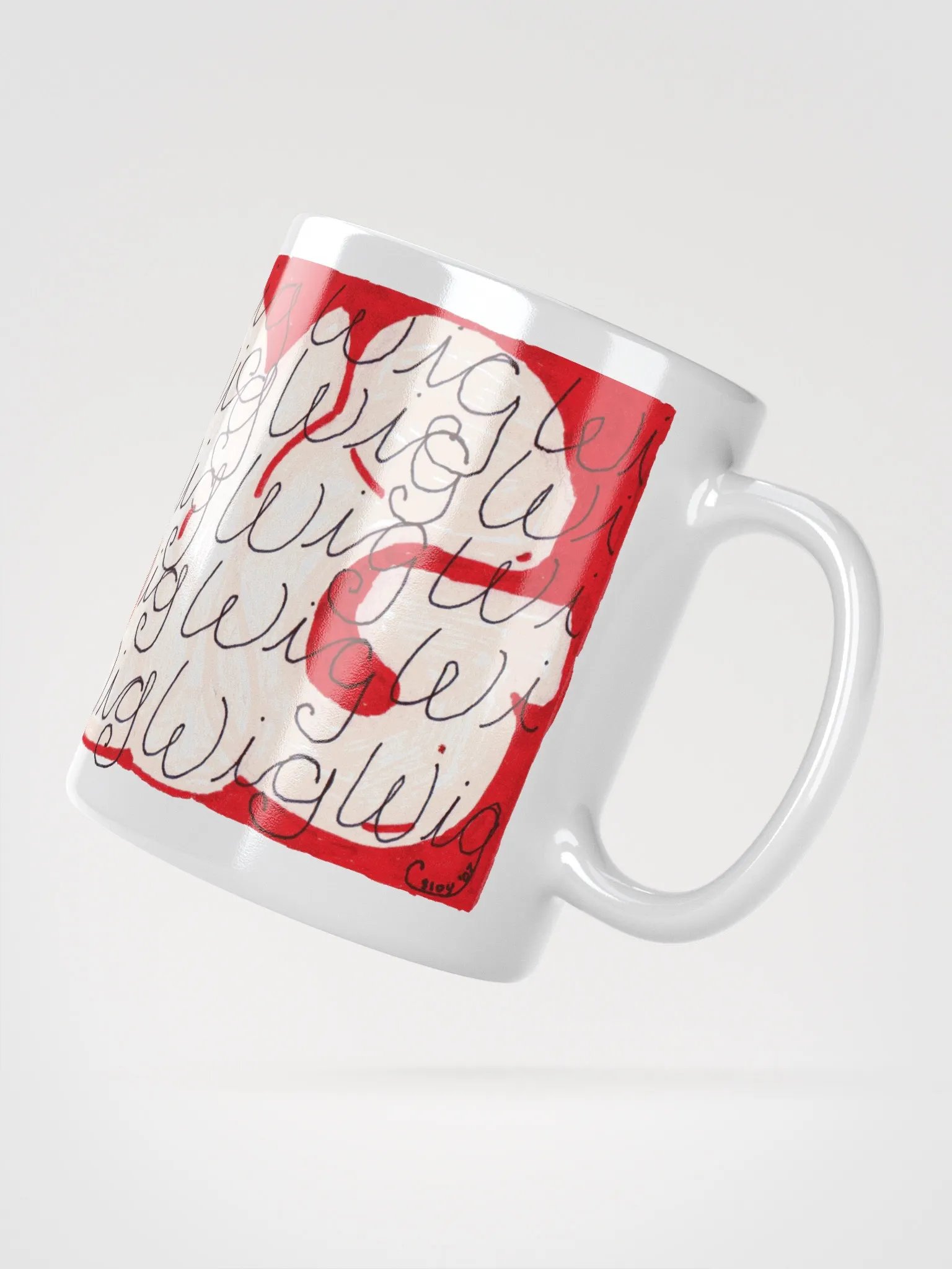 Big Wig White Glossy Mug product image (4)