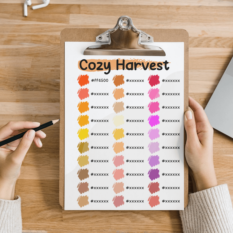 Cozy Harvest Procreate Color Palette with HEX Codes ★ DIGITAL ★ product image (4)
