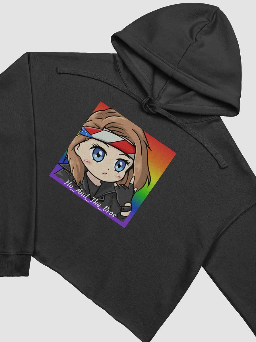 Ho_And_The_Bros Rainbow Logo Cropped Hoodie product image (12)