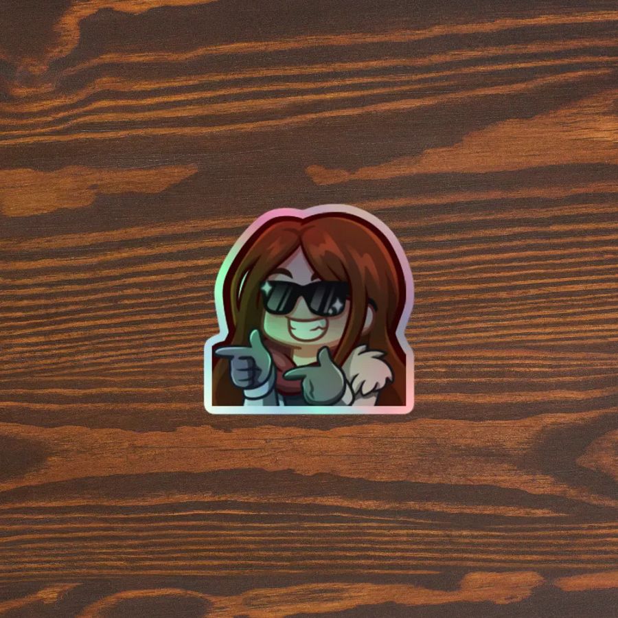 KC Finger Guns Holo Sticker product image (3)