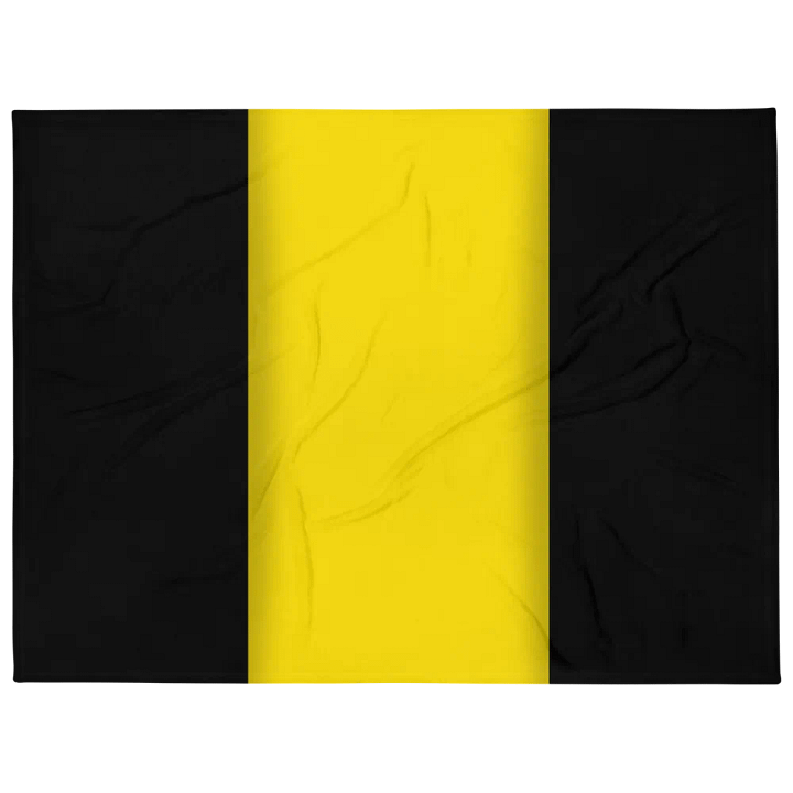 Black Yellow Black Flag Colored Throw Blanket product image (1)