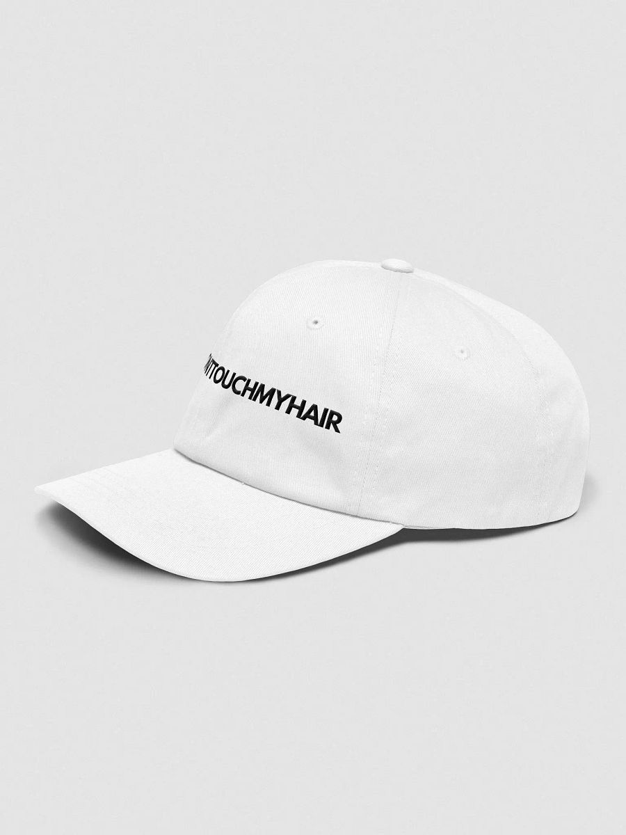 ABC Don't Touch My Hair Dad Hat (white) product image (19)