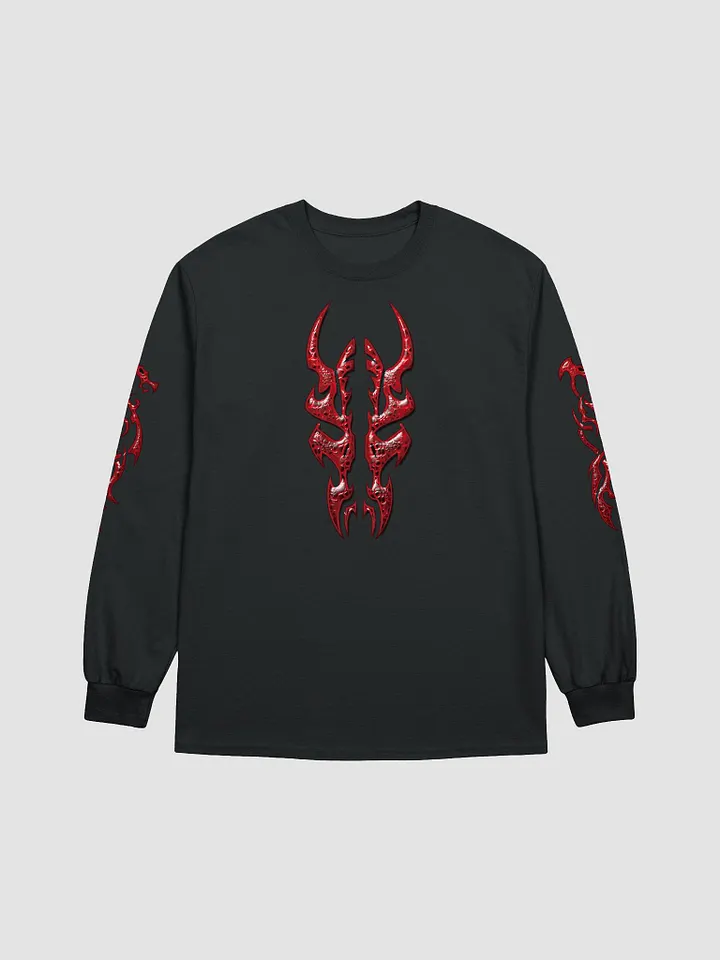 Crimson Tribal Dragon Unisex Longsleeve Shirt product image (1)