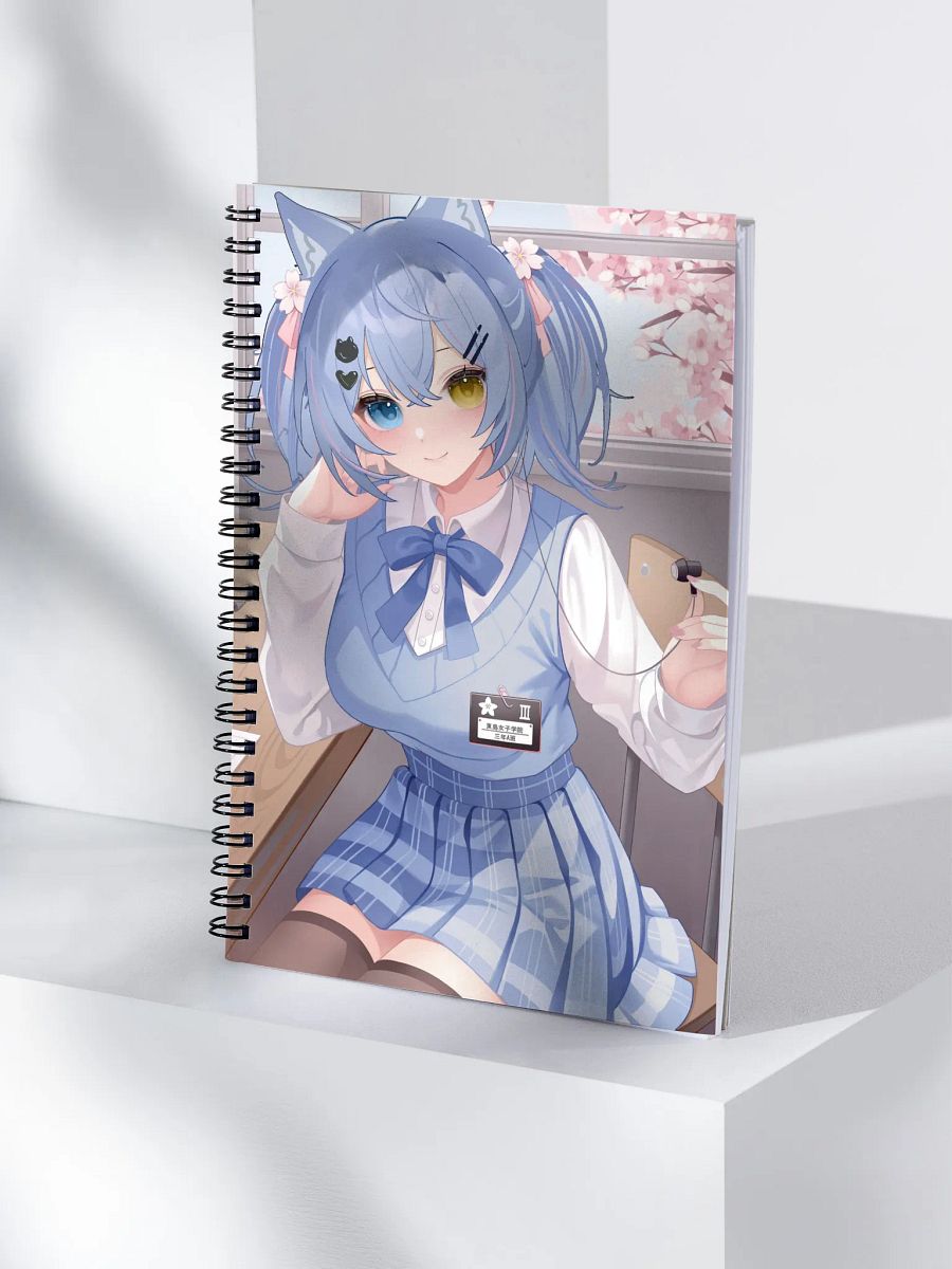 Blue School Girl Notebook product image (4)