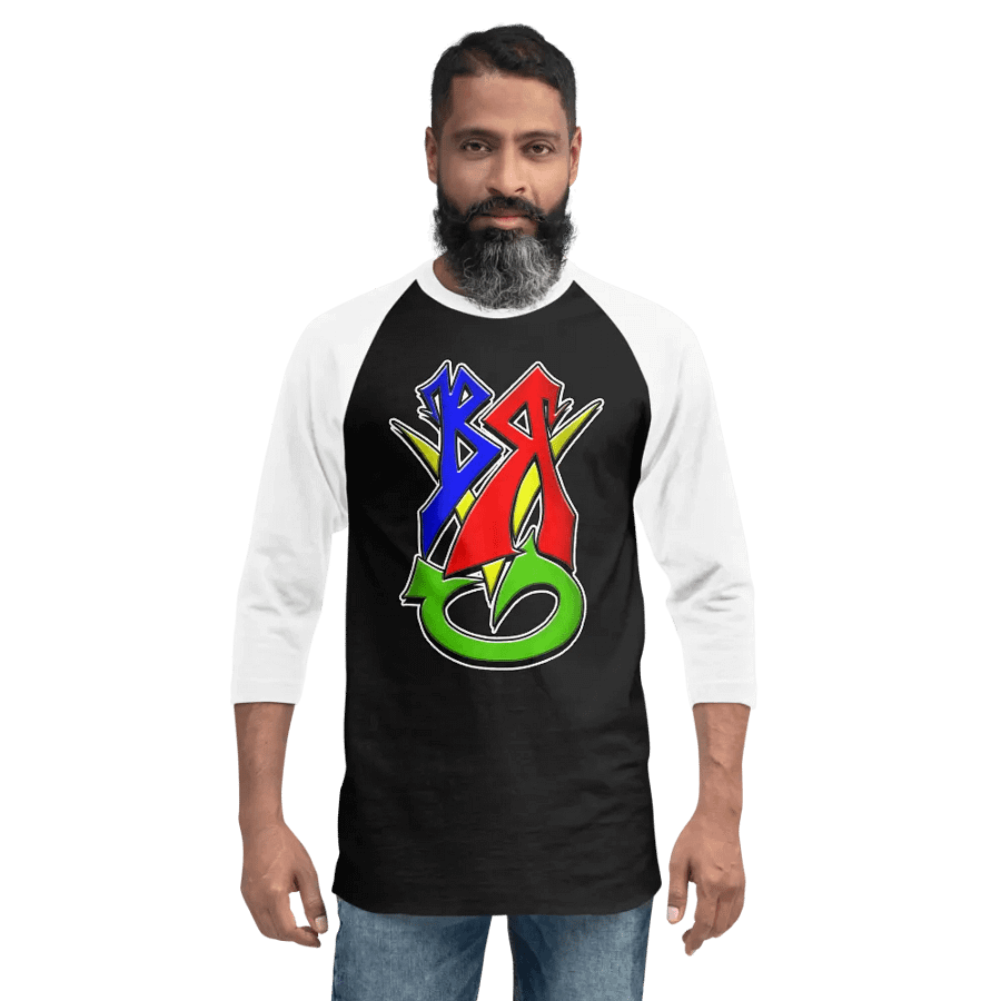 BRVG Graffiti Baseball Raglan Tee product image (12)