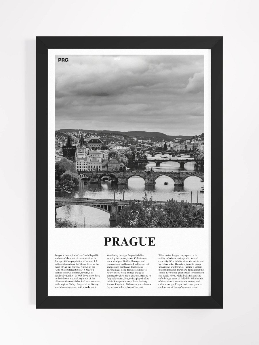 Prague 04 Newspaper Poster | Framed product image (5)