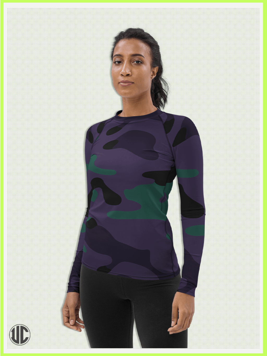 Midnight Purple Camo - Women’s Rash Guard product image (6)