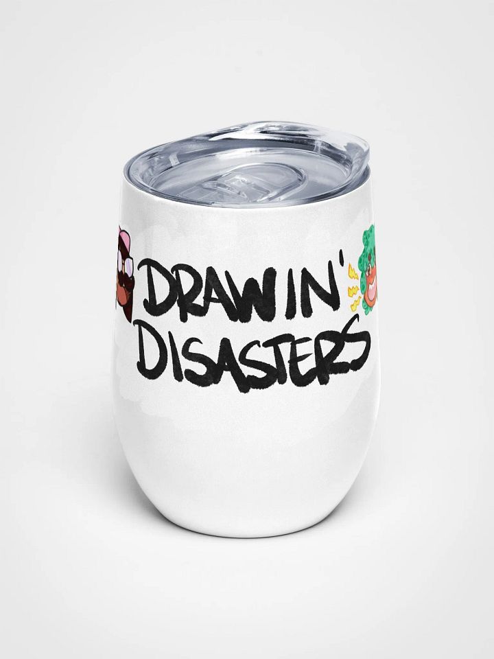 Drawin' Disasters Wine Tumbler product image (1)