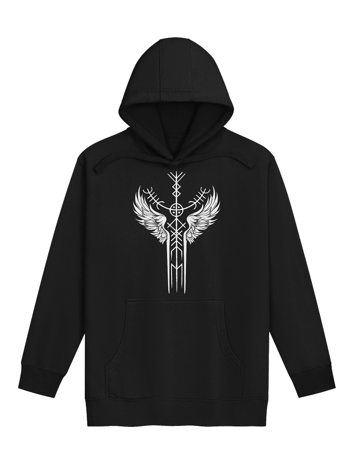 The Valkyrie Stave Premium Hoodie (white print) product image (1)