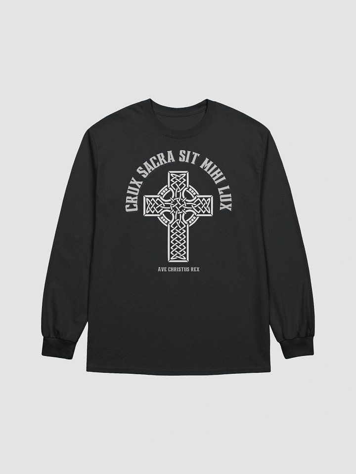 crux sacra sit mihi lux Long Sleeve T-Shirt product image (2)