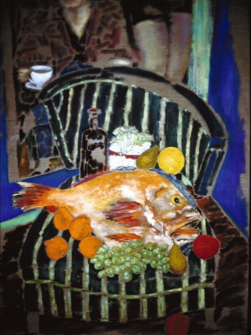 Still Life on Striped Chair (1988) print product image (1)