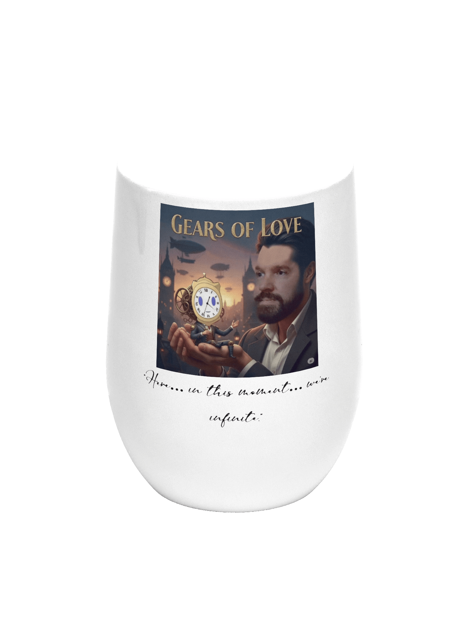Gears of Love Wine Tumbler product image (1)