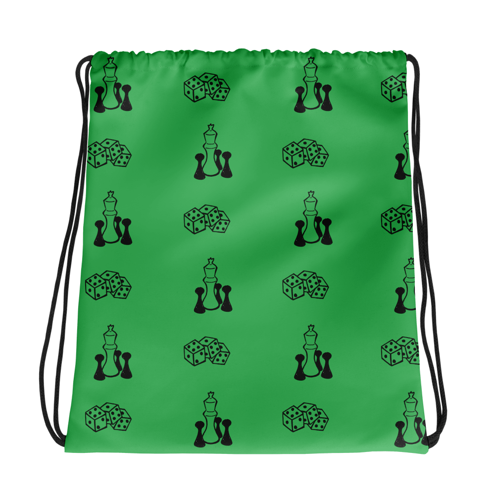 Gaming Drawstring Bag (Black and Green) product image (1)