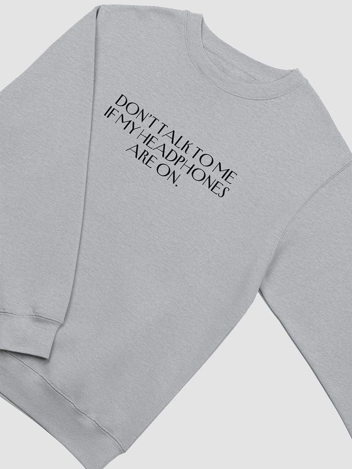 HEADPHONES ON (variant 1) printed crewneck product image (5)