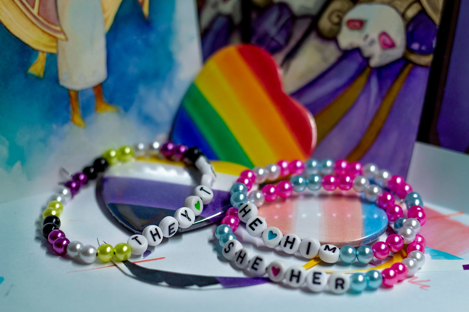 Handmade Pronoun Bracelets product image (2)