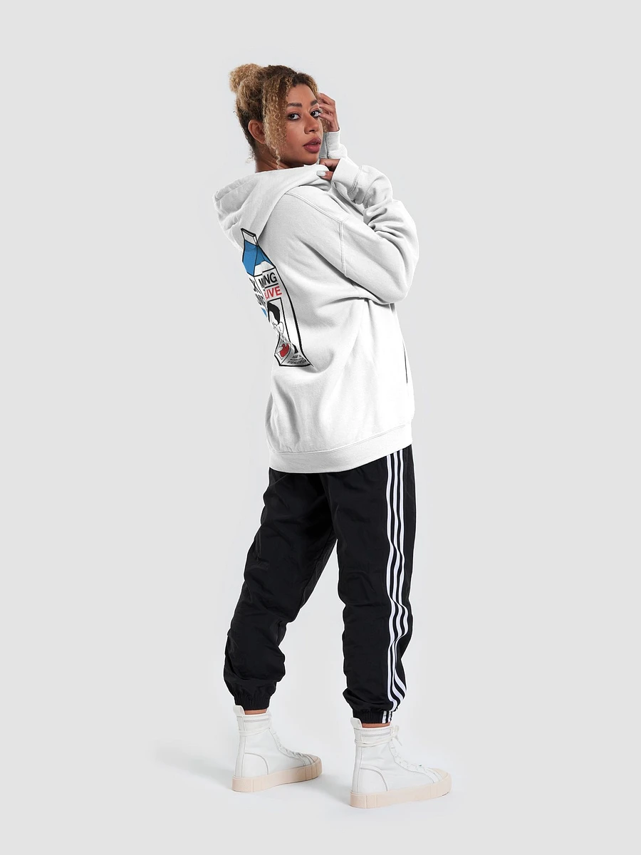 MISSING NOT LIVE HOODIE (WHITE) product image (5)