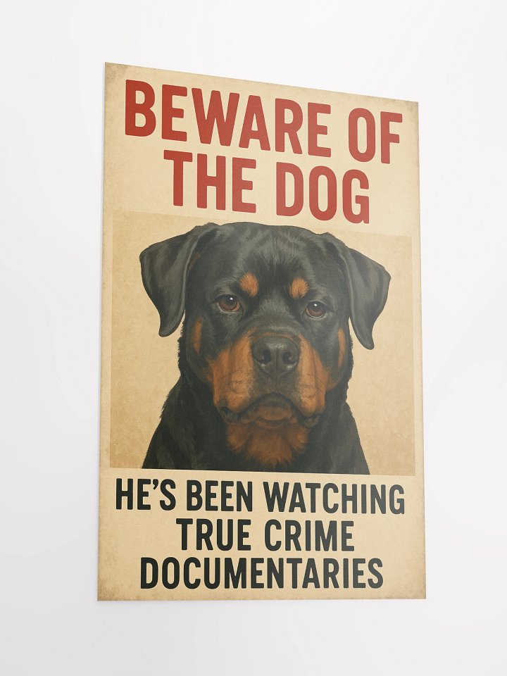 Beware of the Rottweiler: True Crime Edition Poster product image (6)