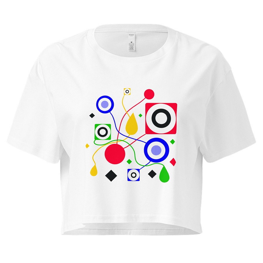 Vibrant Geometric Delight Crop Top product image (37)