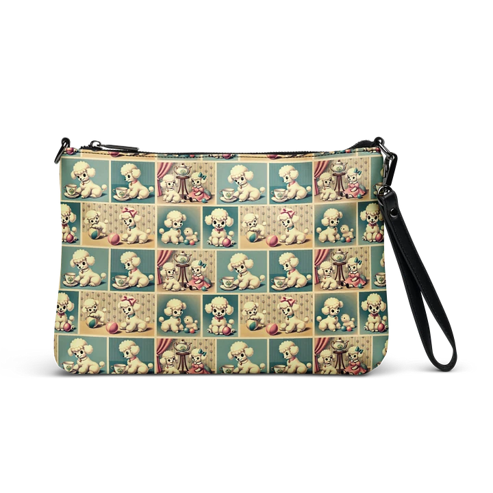 Retro Poodle Puppy Crossbody Bag - Vintage-style Purse product image (1)