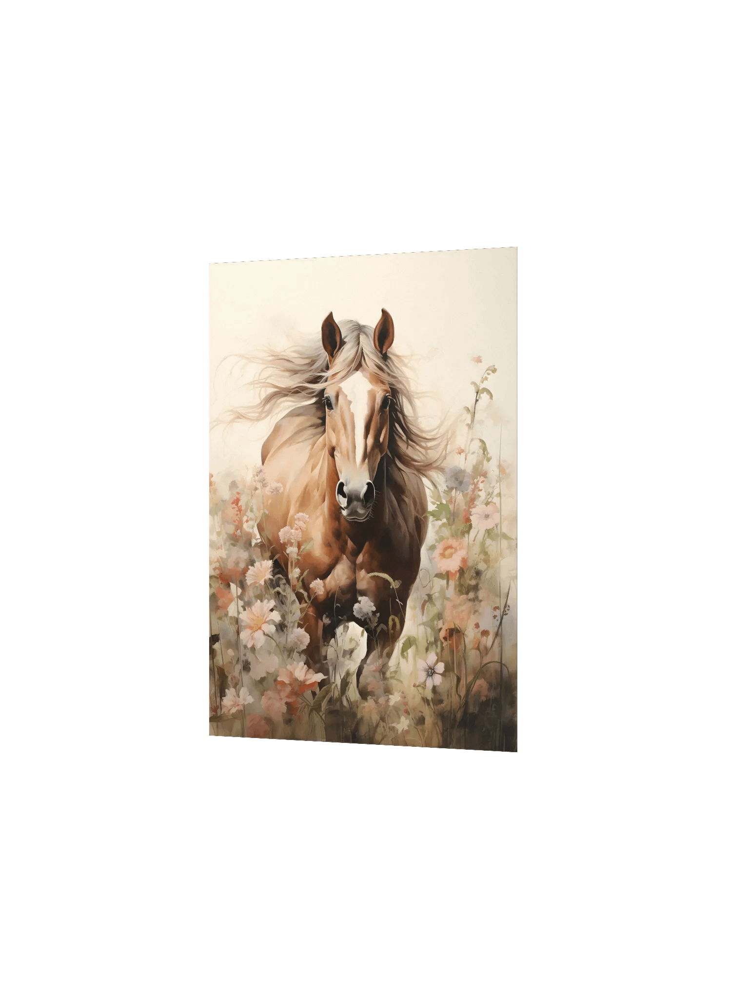 Watercolor Horse in Country Floral Fields product image (3)