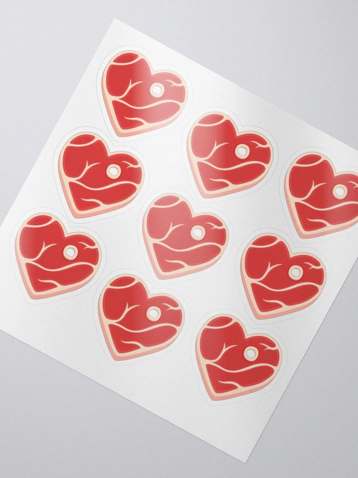 Mini Steak Heart Stickers product image (2)