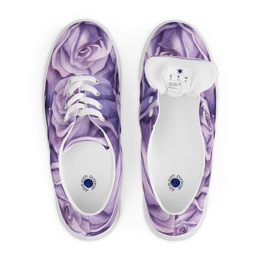 Purple Rose Dreams Lace-Up Shoes product image (7)